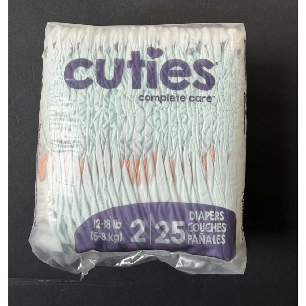 Cuties Complete Care Baby Diaper Size 2 12 to 18 lbs. CDB002 200 Ct
